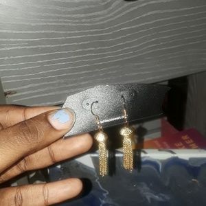 Brand new gold party or bunch earrings